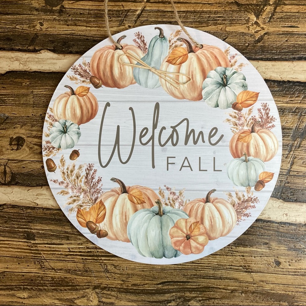Welcome fall wall decor mdf 🍁